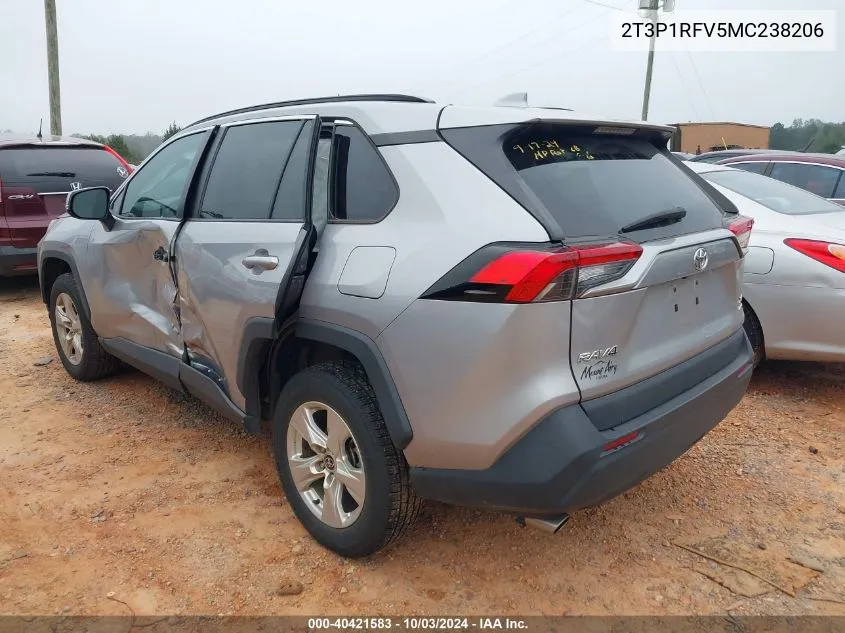 2021 Toyota Rav4 Xle VIN: 2T3P1RFV5MC238206 Lot: 40421583