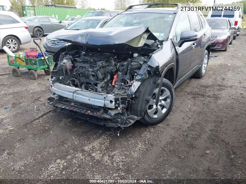 2021 Toyota Rav4 Le VIN: 2T3G1RFV1MC244259 Lot: 40421791