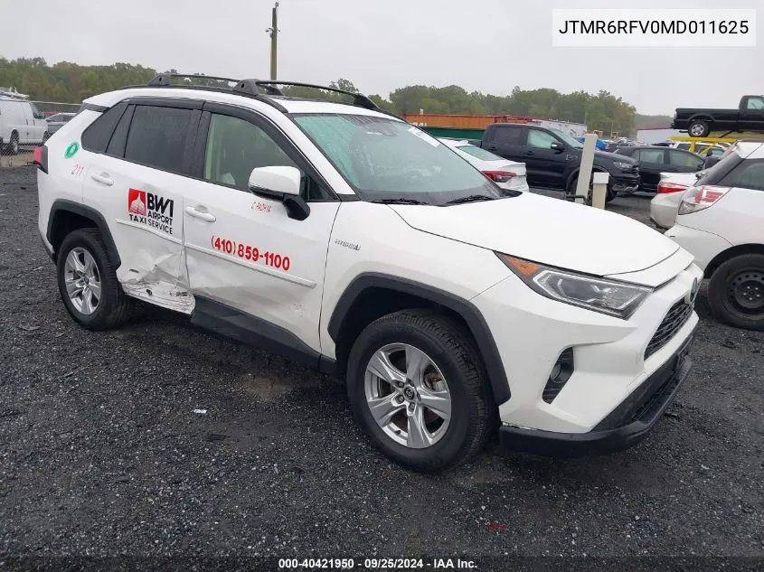 JTMR6RFV0MD011625 2021 Toyota Rav4 Xle/Xle Premium/Xse