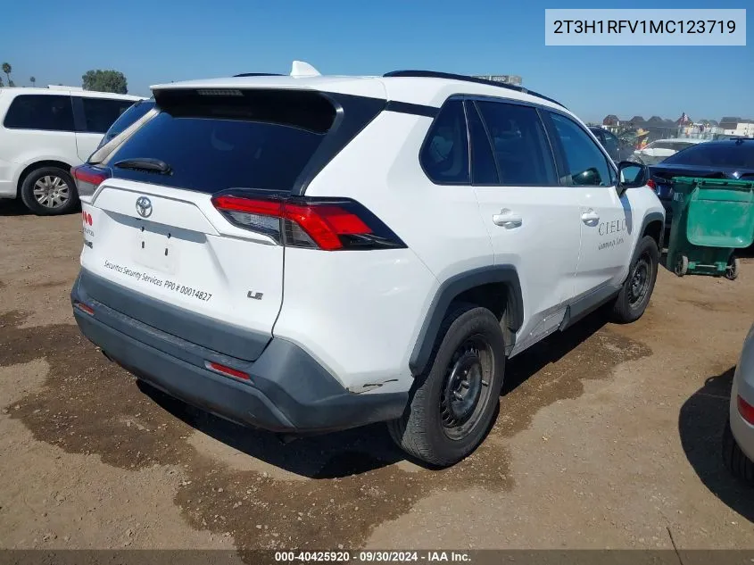 2021 Toyota Rav4 Le VIN: 2T3H1RFV1MC123719 Lot: 40425920