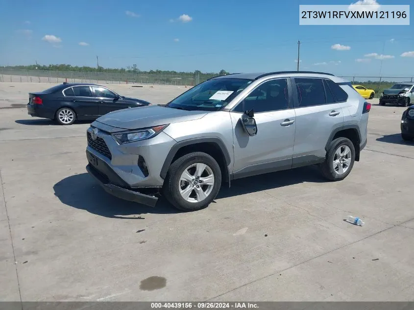 2021 Toyota Rav4 Xle VIN: 2T3W1RFVXMW121196 Lot: 40439156