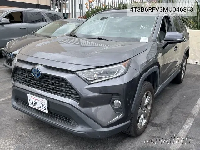 2021 Toyota Rav4 Xle Premium/Xse VIN: 4T3B6RFV3MU046843 Lot: 40446719