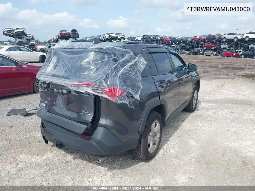 4T3RWRFV6MU043000 2021 Toyota Rav4 Hybrid Xle