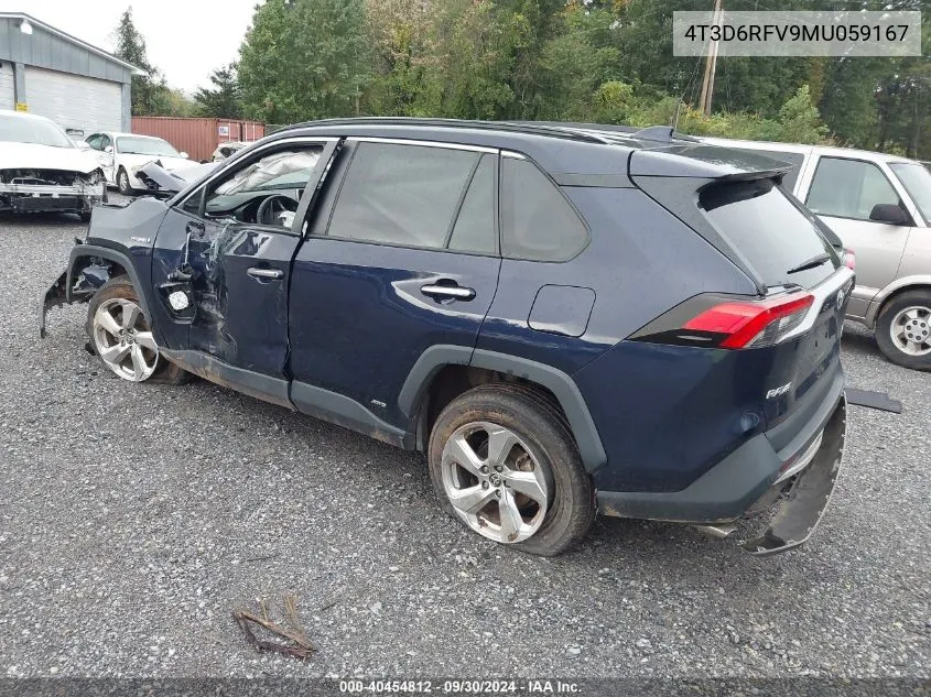 4T3D6RFV9MU059167 2021 Toyota Rav4 Limited