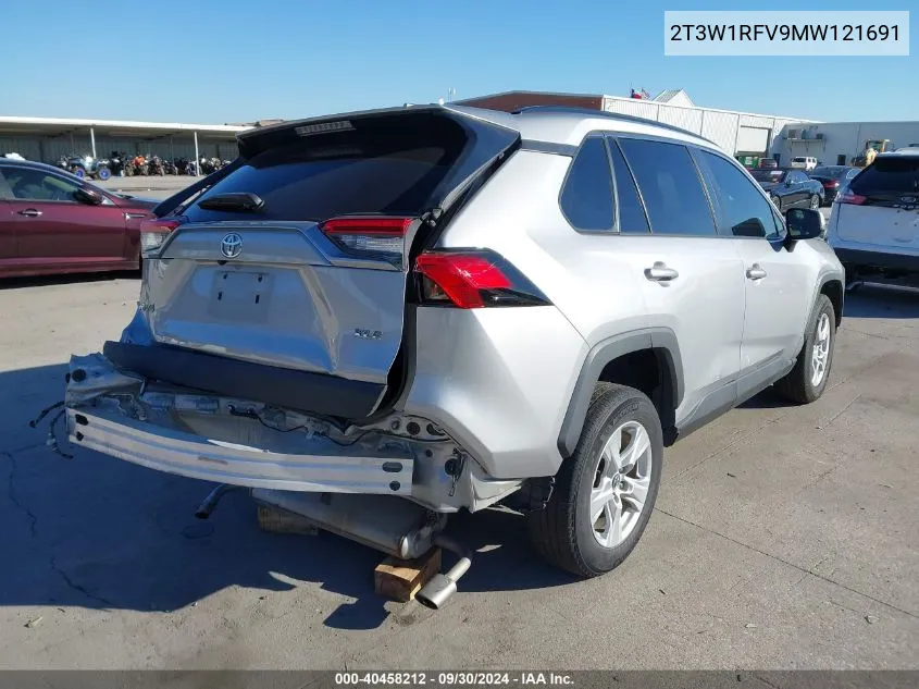 2021 Toyota Rav4 Xle VIN: 2T3W1RFV9MW121691 Lot: 40458212