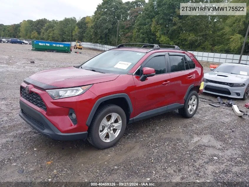 2021 Toyota Rav4 Xle VIN: 2T3W1RFV3MW175522 Lot: 40459326