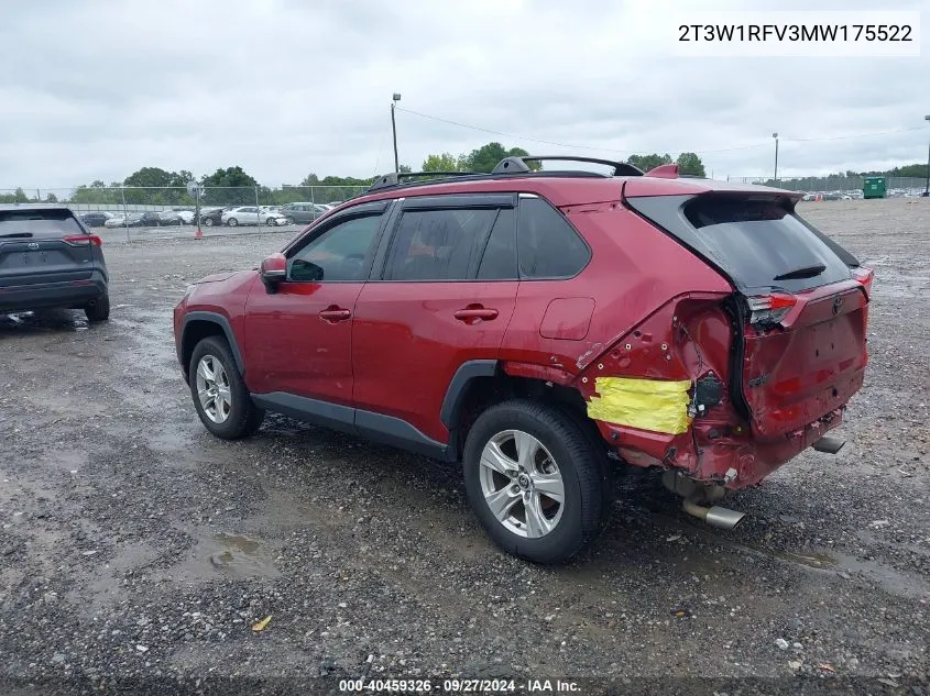 2T3W1RFV3MW175522 2021 Toyota Rav4 Xle