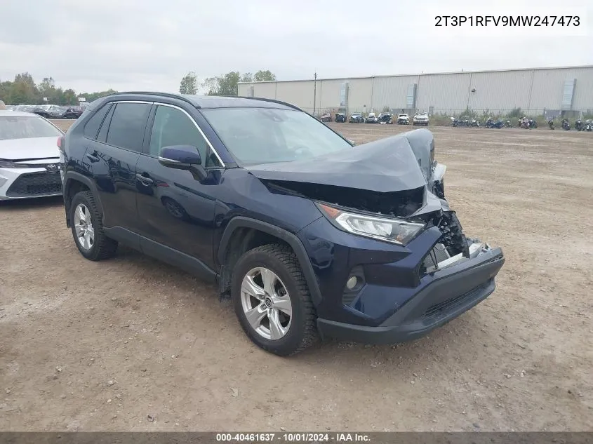 2021 Toyota Rav4 Xle/Xle Premium VIN: 2T3P1RFV9MW247473 Lot: 40461637