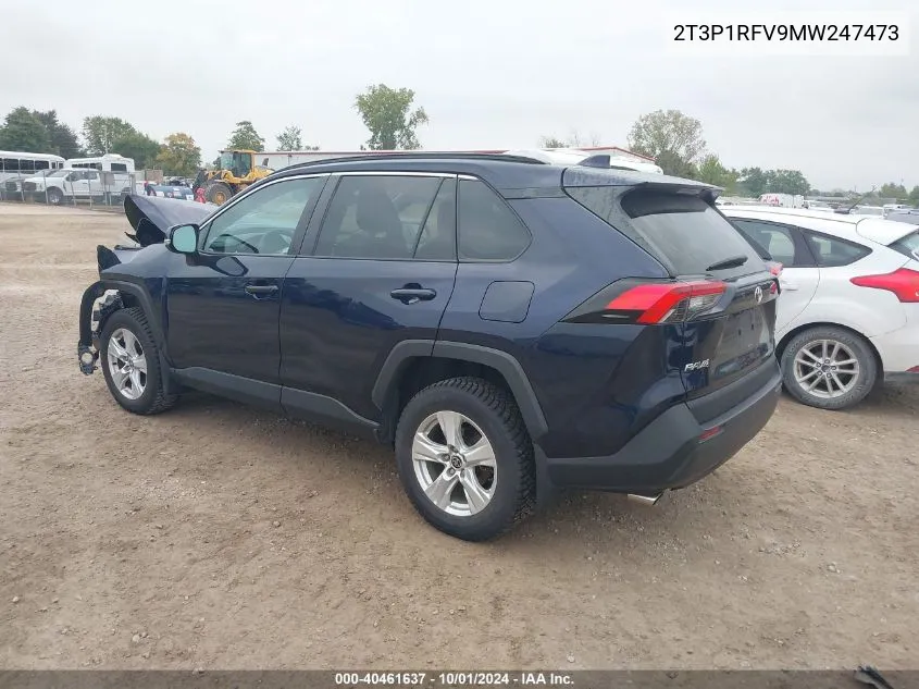 2021 Toyota Rav4 Xle/Xle Premium VIN: 2T3P1RFV9MW247473 Lot: 40461637