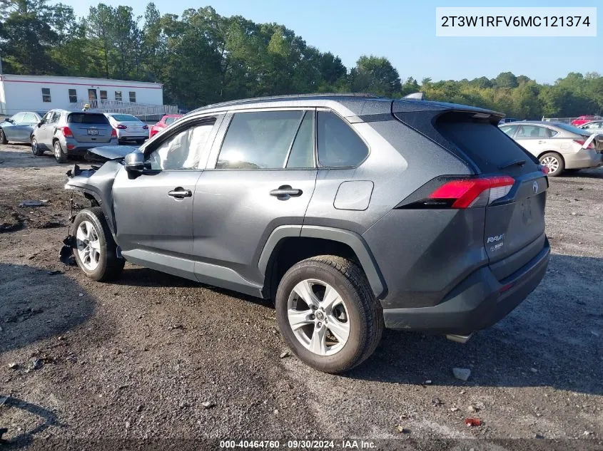 2021 Toyota Rav4 Xle/Xle Premium VIN: 2T3W1RFV6MC121374 Lot: 40464760