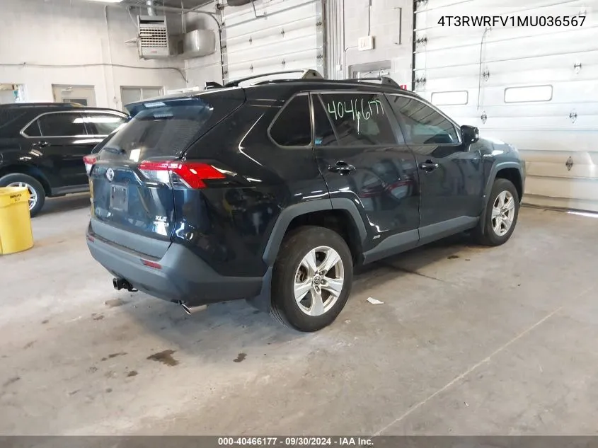 4T3RWRFV1MU036567 2021 Toyota Rav4 Hybrid Xle