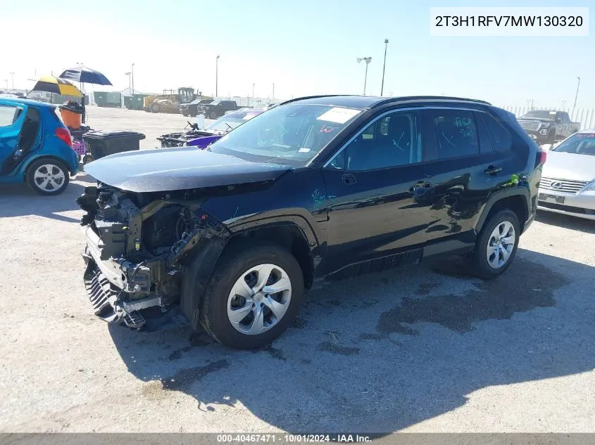 2021 Toyota Rav4 Le VIN: 2T3H1RFV7MW130320 Lot: 40467471