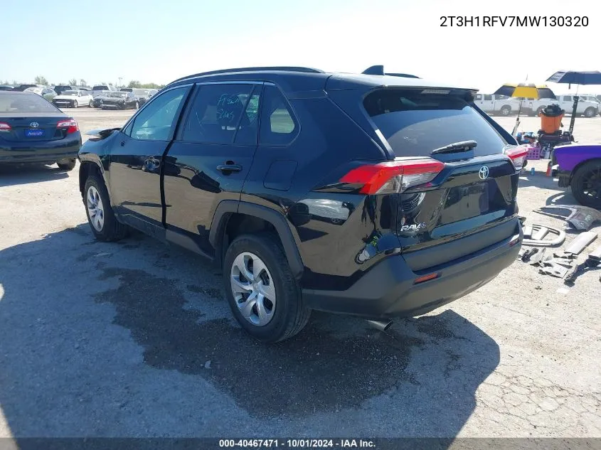 2021 Toyota Rav4 Le VIN: 2T3H1RFV7MW130320 Lot: 40467471