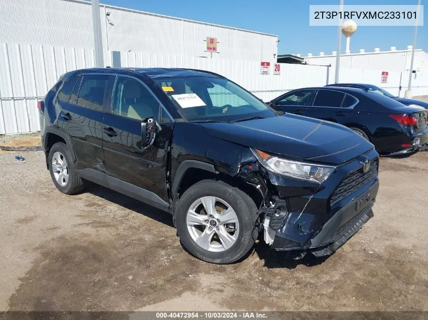 2021 Toyota Rav4 Xle VIN: 2T3P1RFVXMC233101 Lot: 40472954