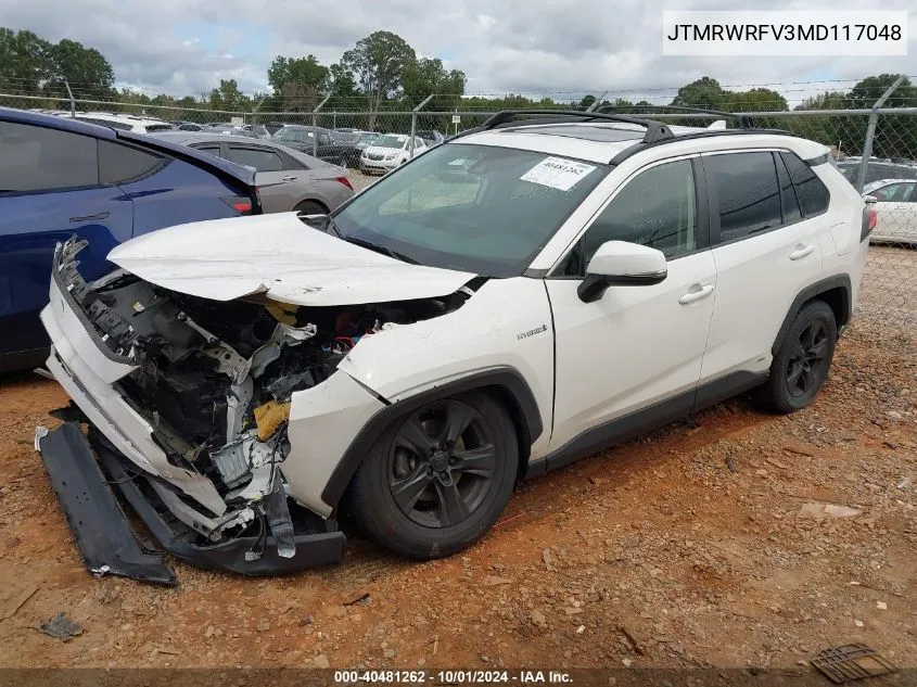 2021 Toyota Rav4 Xle VIN: JTMRWRFV3MD117048 Lot: 40481262