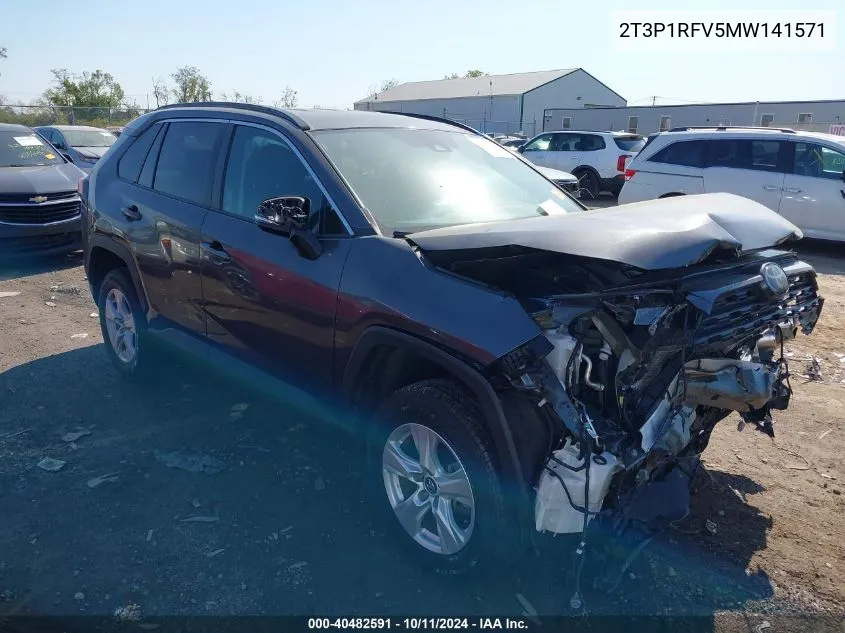 2021 Toyota Rav4 Xle/Xle Premium VIN: 2T3P1RFV5MW141571 Lot: 40482591