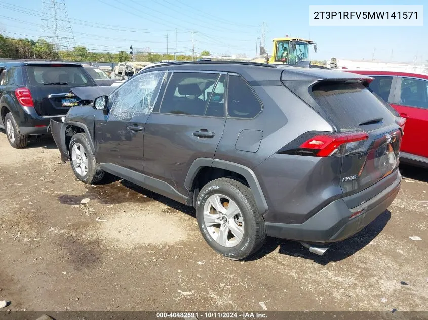 2021 Toyota Rav4 Xle/Xle Premium VIN: 2T3P1RFV5MW141571 Lot: 40482591