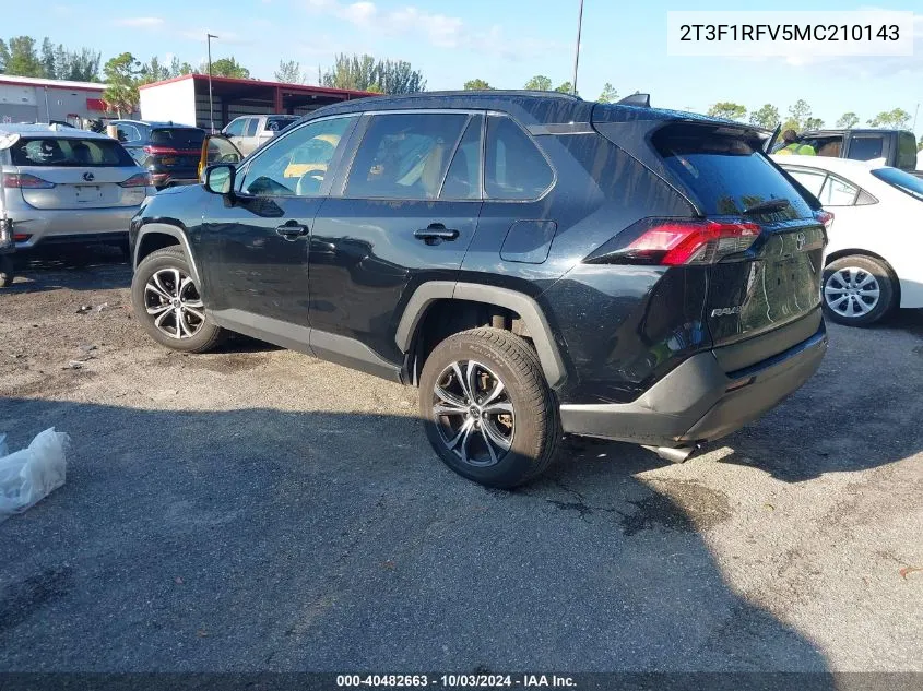 2021 Toyota Rav4 Le VIN: 2T3F1RFV5MC210143 Lot: 40482663