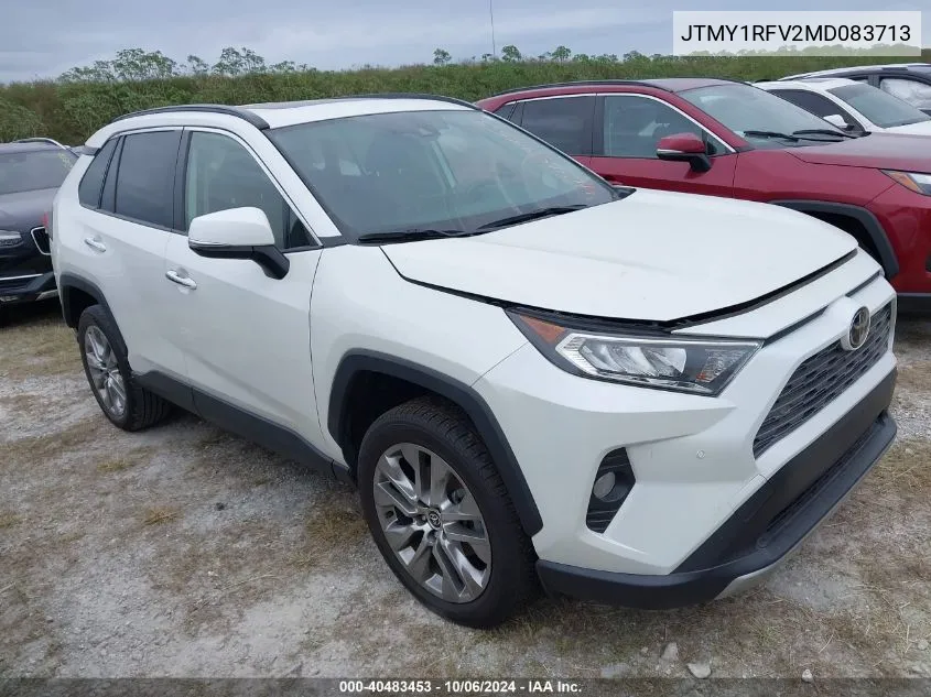 2021 Toyota Rav4 Limited VIN: JTMY1RFV2MD083713 Lot: 40483453