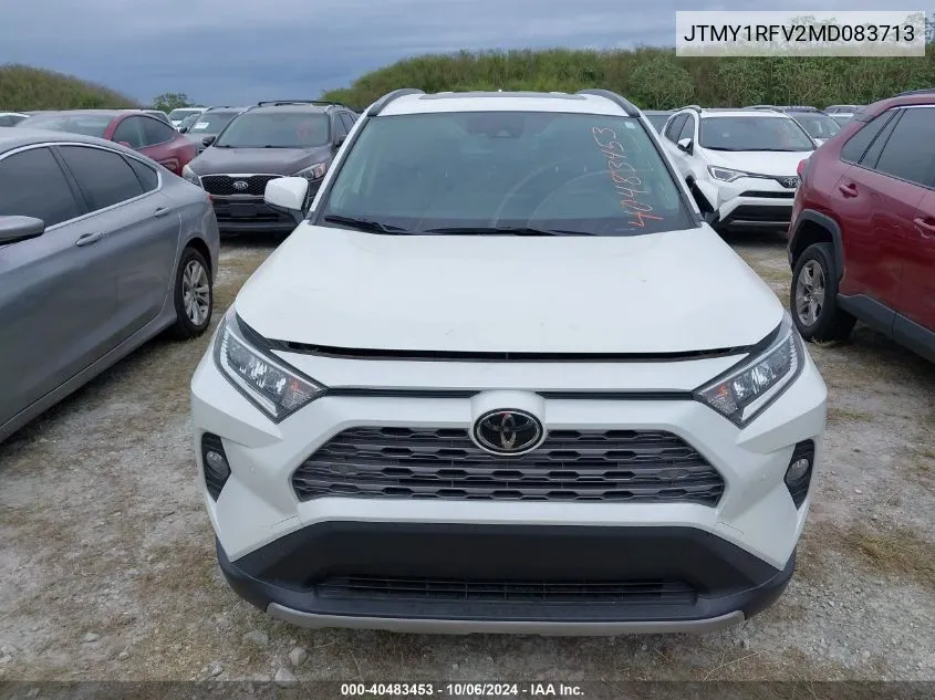 2021 Toyota Rav4 Limited VIN: JTMY1RFV2MD083713 Lot: 40483453