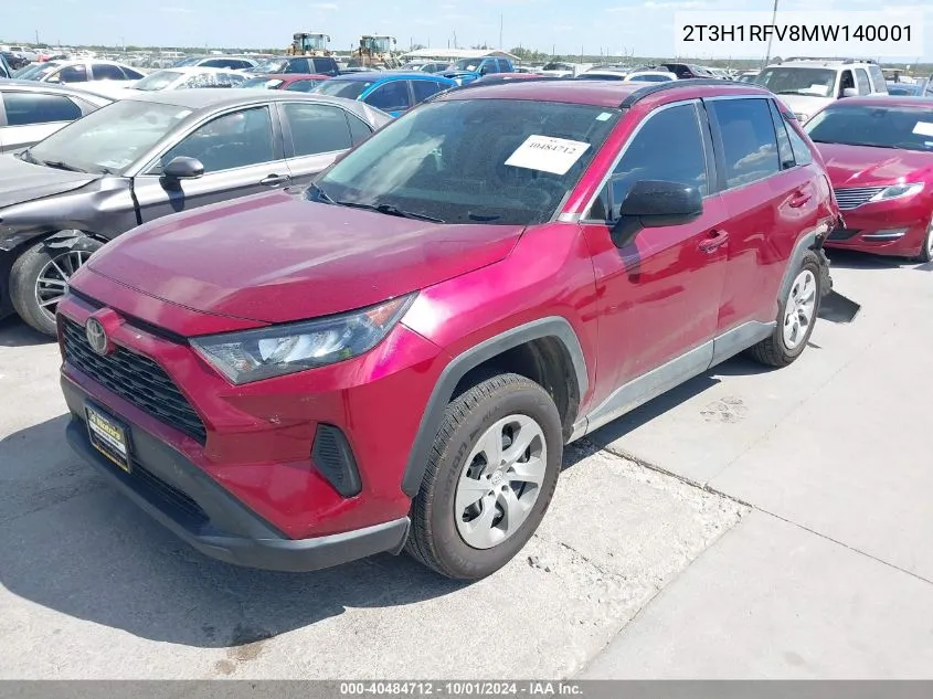 2T3H1RFV8MW140001 2021 Toyota Rav4 Le