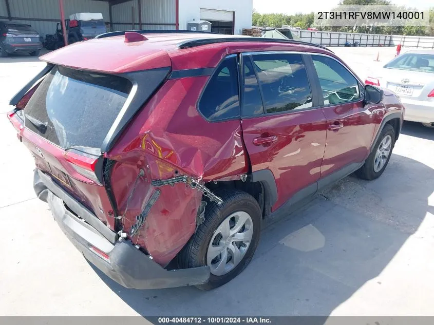 2T3H1RFV8MW140001 2021 Toyota Rav4 Le