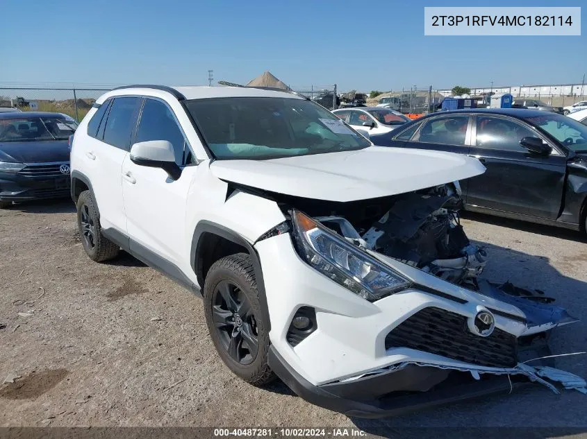 2T3P1RFV4MC182114 2021 Toyota Rav4 Xle