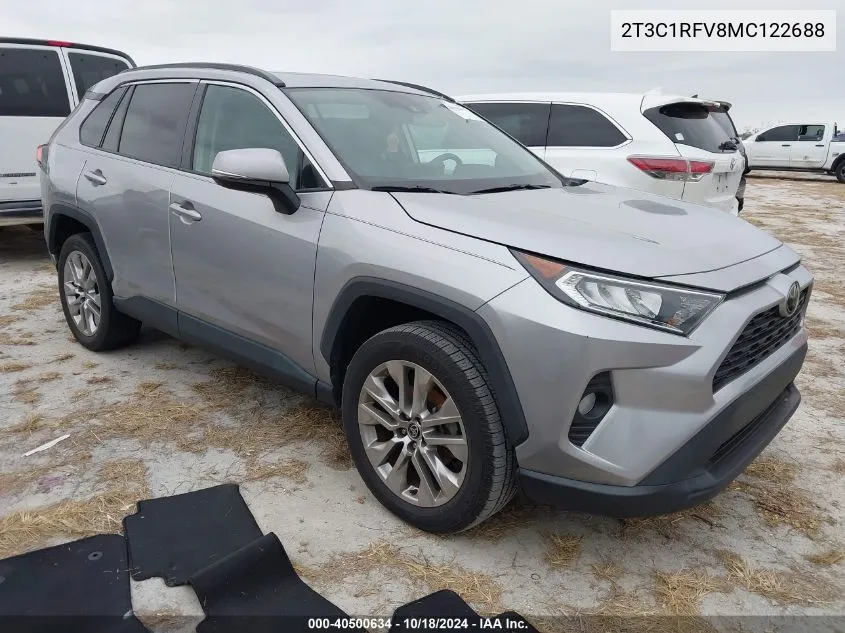 2021 Toyota Rav4 Xle Premium VIN: 2T3C1RFV8MC122688 Lot: 40500634