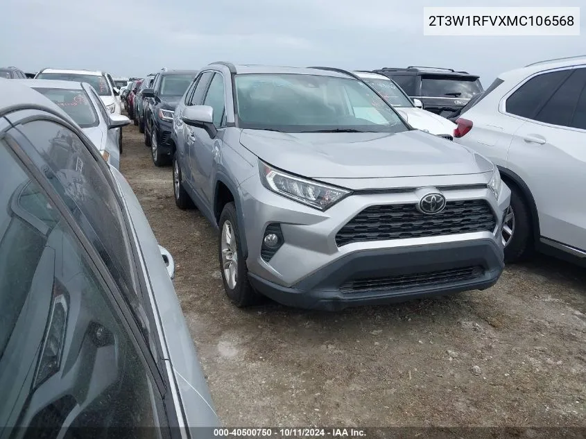 2021 Toyota Rav4 Xle VIN: 2T3W1RFVXMC106568 Lot: 40500750