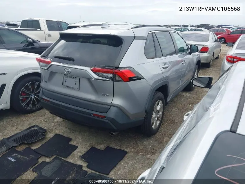 2021 Toyota Rav4 Xle VIN: 2T3W1RFVXMC106568 Lot: 40500750