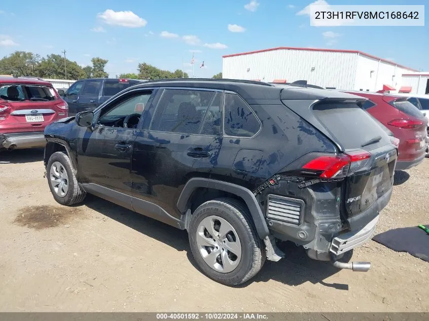 2021 Toyota Rav4 Le VIN: 2T3H1RFV8MC168642 Lot: 40501592