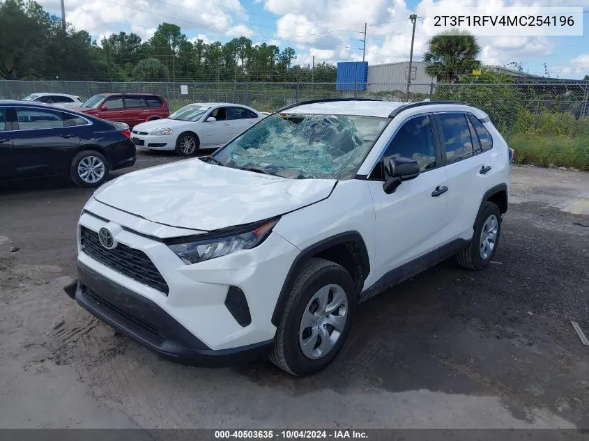 2021 Toyota Rav4 Le VIN: 2T3F1RFV4MC254196 Lot: 40503635