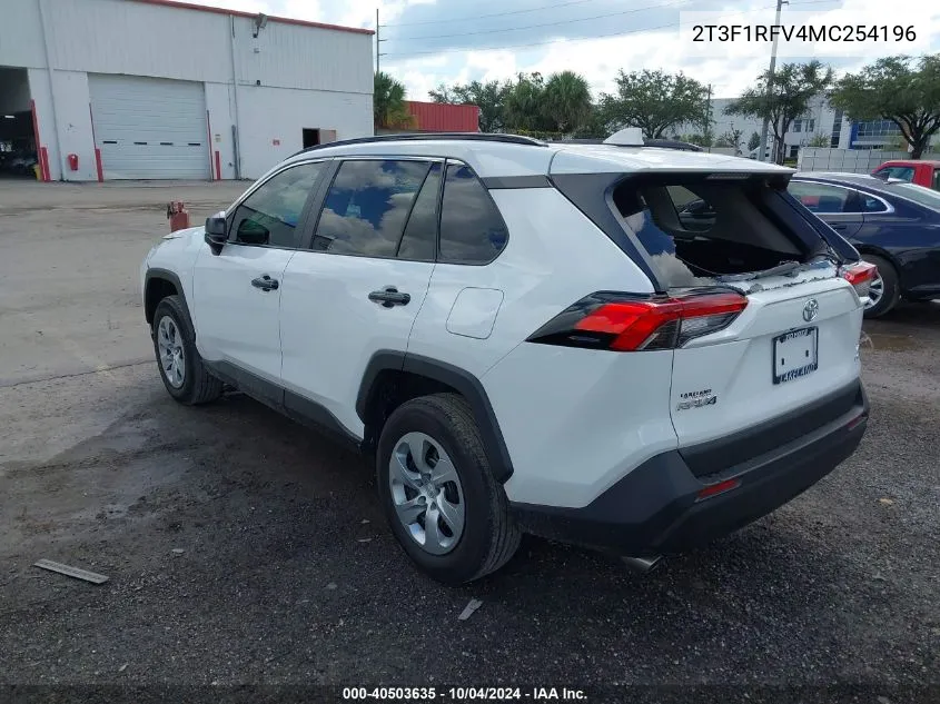 2021 Toyota Rav4 Le VIN: 2T3F1RFV4MC254196 Lot: 40503635