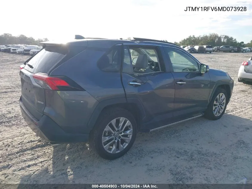 2021 Toyota Rav4 Limited VIN: JTMY1RFV6MD073928 Lot: 40504903