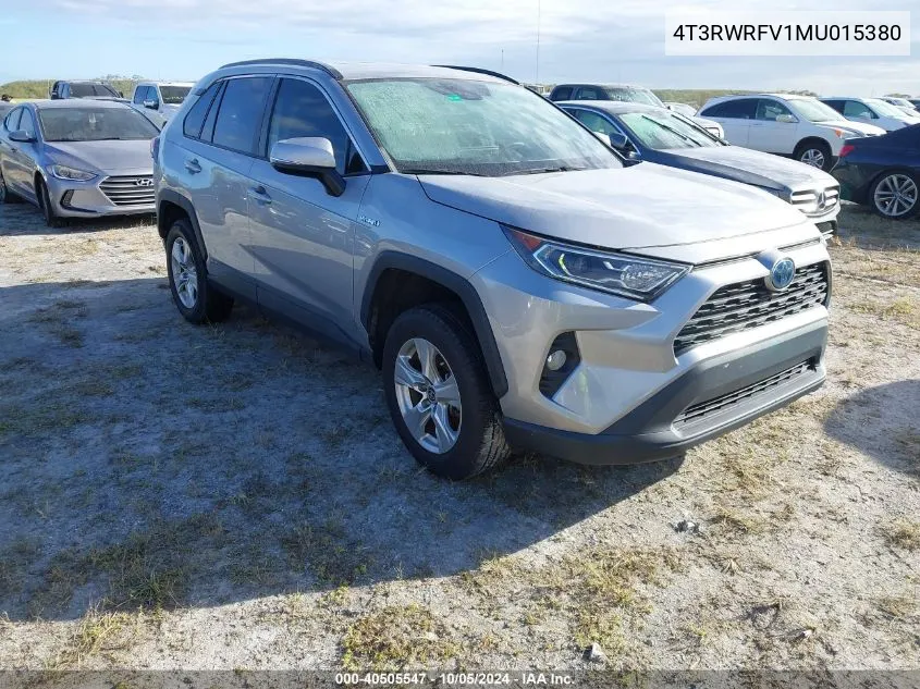 2021 Toyota Rav4 Hybrid Xle VIN: 4T3RWRFV1MU015380 Lot: 40505547