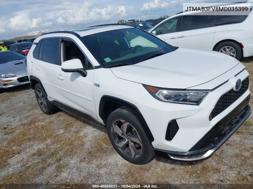 2021 Toyota Rav4 Prime Se VIN: JTMAB3FV8MD035399 Lot: 40509031