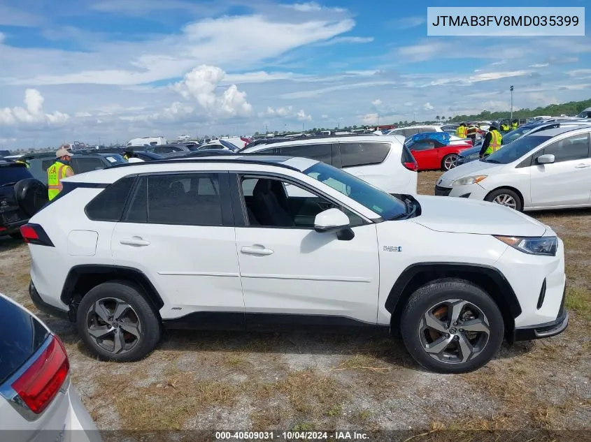 2021 Toyota Rav4 Prime Se VIN: JTMAB3FV8MD035399 Lot: 40509031