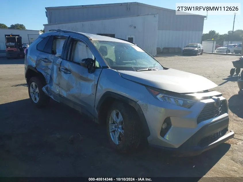 2021 Toyota Rav4 Xle VIN: 2T3W1RFV8MW112626 Lot: 40514346