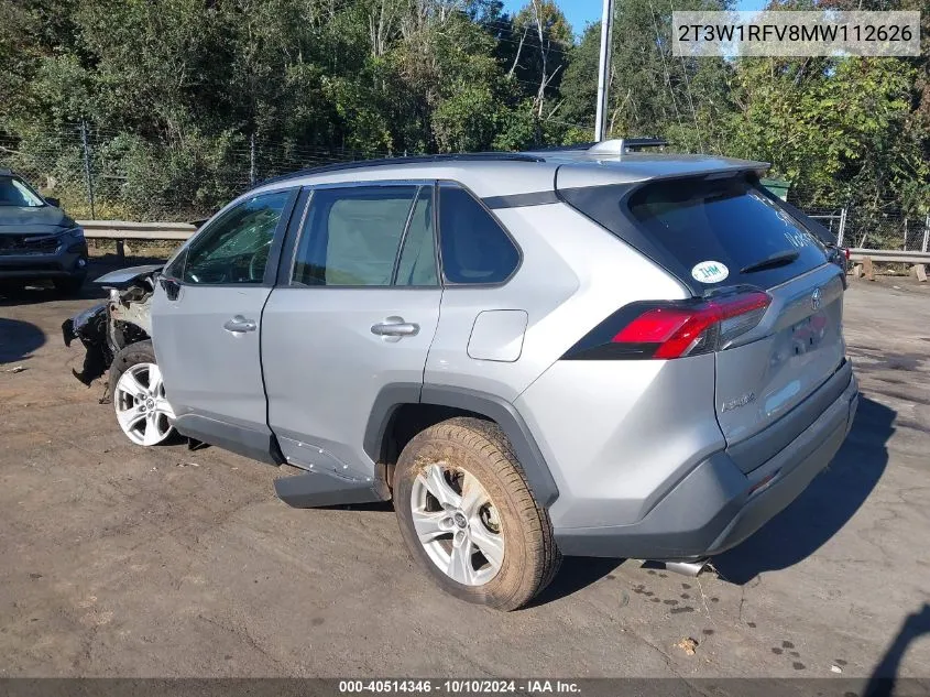 2021 Toyota Rav4 Xle VIN: 2T3W1RFV8MW112626 Lot: 40514346