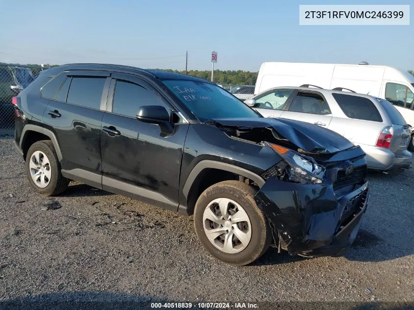 2021 Toyota Rav4 Le VIN: 2T3F1RFV0MC246399 Lot: 40518839