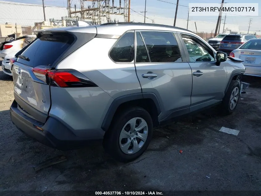 2021 Toyota Rav4 Le VIN: 2T3H1RFV4MC107174 Lot: 40537706