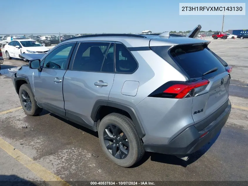 2021 Toyota Rav4 Le VIN: 2T3H1RFVXMC143130 Lot: 40537834