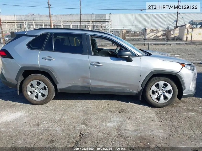 2021 Toyota Rav4 Le VIN: 2T3H1RFV4MC129126 Lot: 40538650