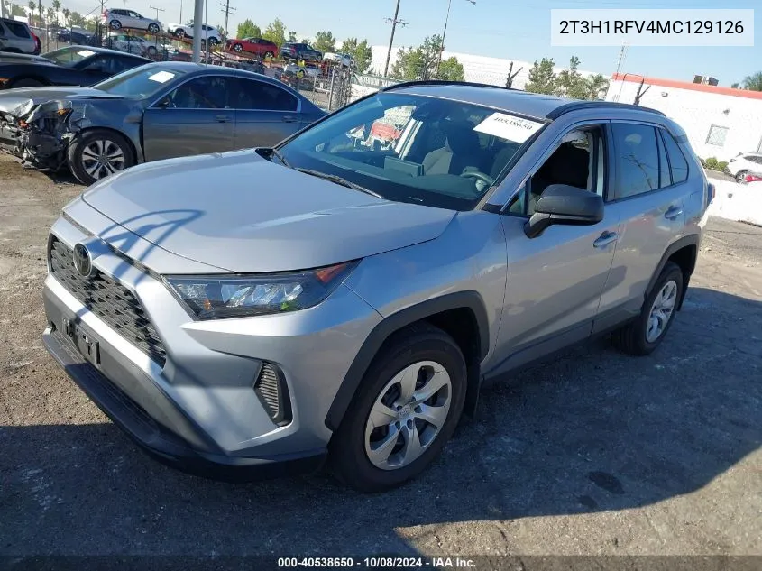 2021 Toyota Rav4 Le VIN: 2T3H1RFV4MC129126 Lot: 40538650