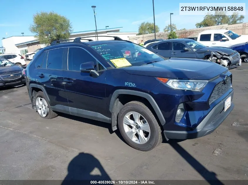 2021 Toyota Rav4 Xle VIN: 2T3W1RFV3MW158848 Lot: 40539026