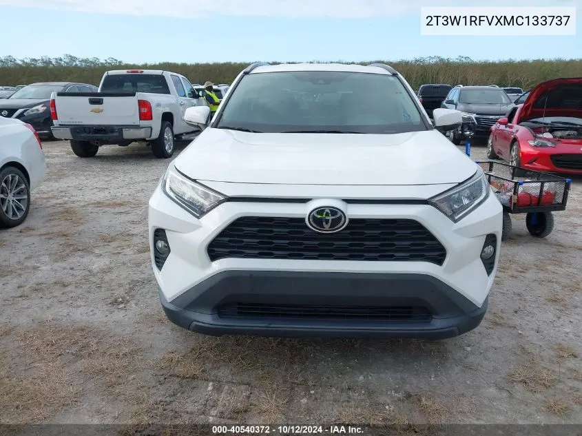 2021 Toyota Rav4 Xle VIN: 2T3W1RFVXMC133737 Lot: 40540372