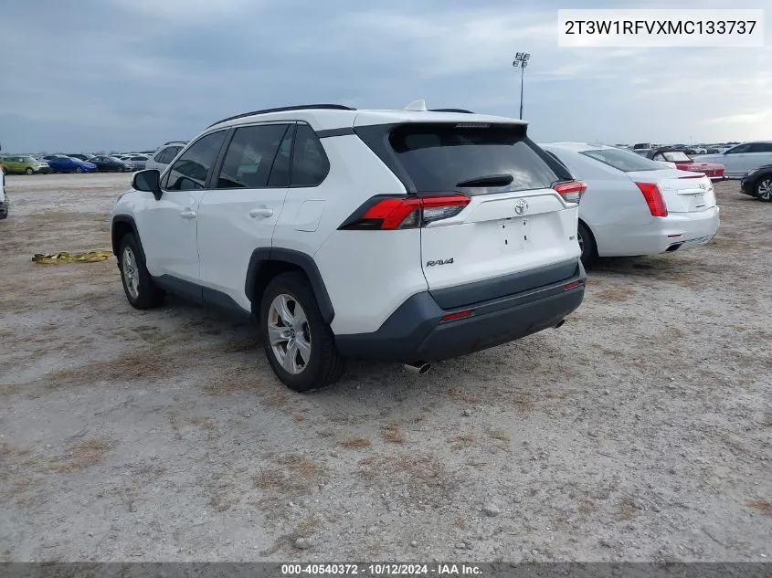 2021 Toyota Rav4 Xle VIN: 2T3W1RFVXMC133737 Lot: 40540372