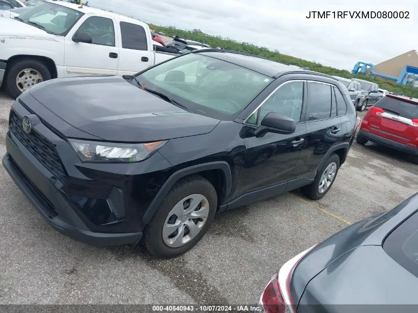 2021 Toyota Rav4 Le VIN: JTMF1RFVXMD080002 Lot: 40540943