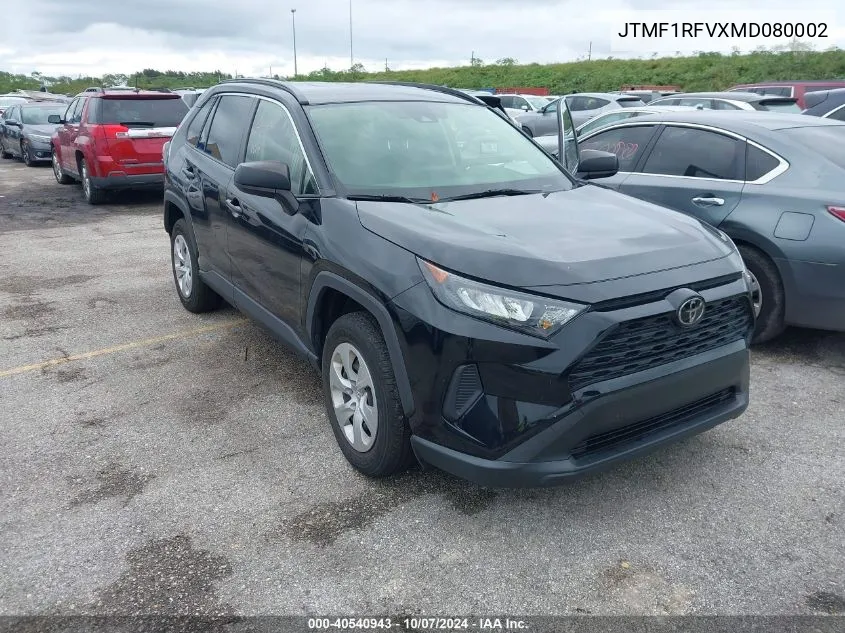 2021 Toyota Rav4 Le VIN: JTMF1RFVXMD080002 Lot: 40540943