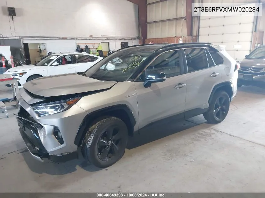 2021 Toyota Rav4 Hybrid Xse VIN: 2T3E6RFVXMW020284 Lot: 40549398